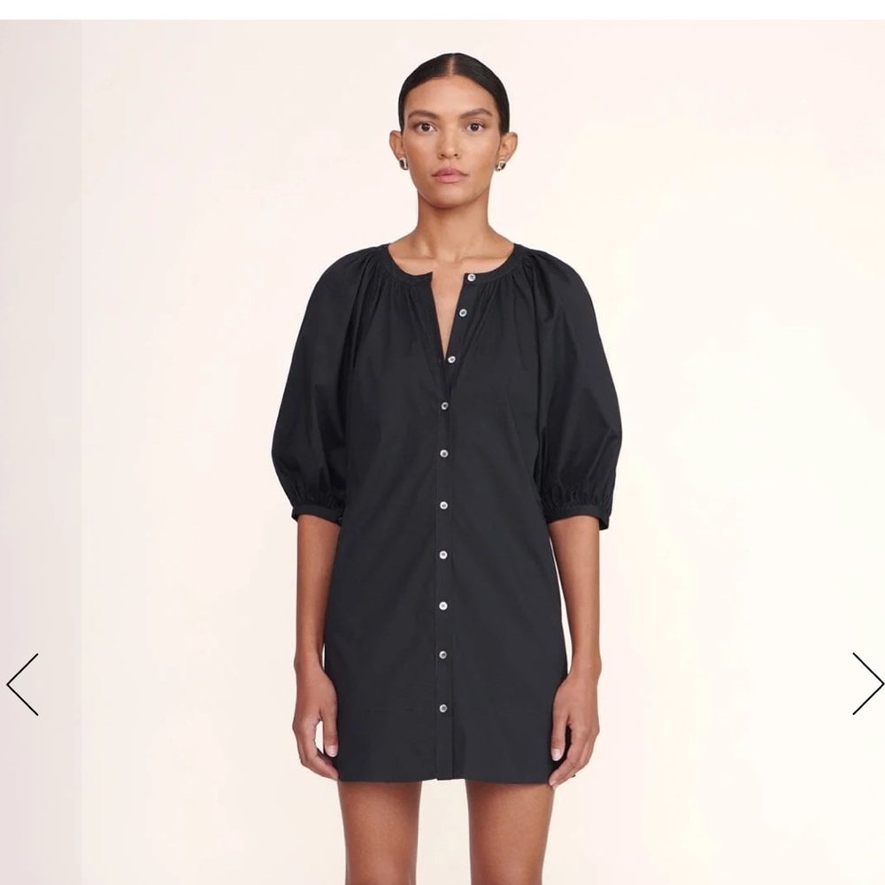 STAUD Mini Vincent Dress - Black